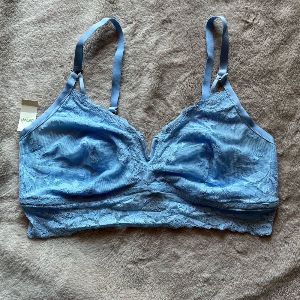 Aerie wildflower blue lace bralette